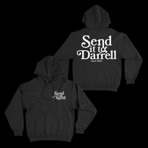 Lala Kent Send It To Darrell Black Heavyweight Oversized Hoodie Large Vanderpump